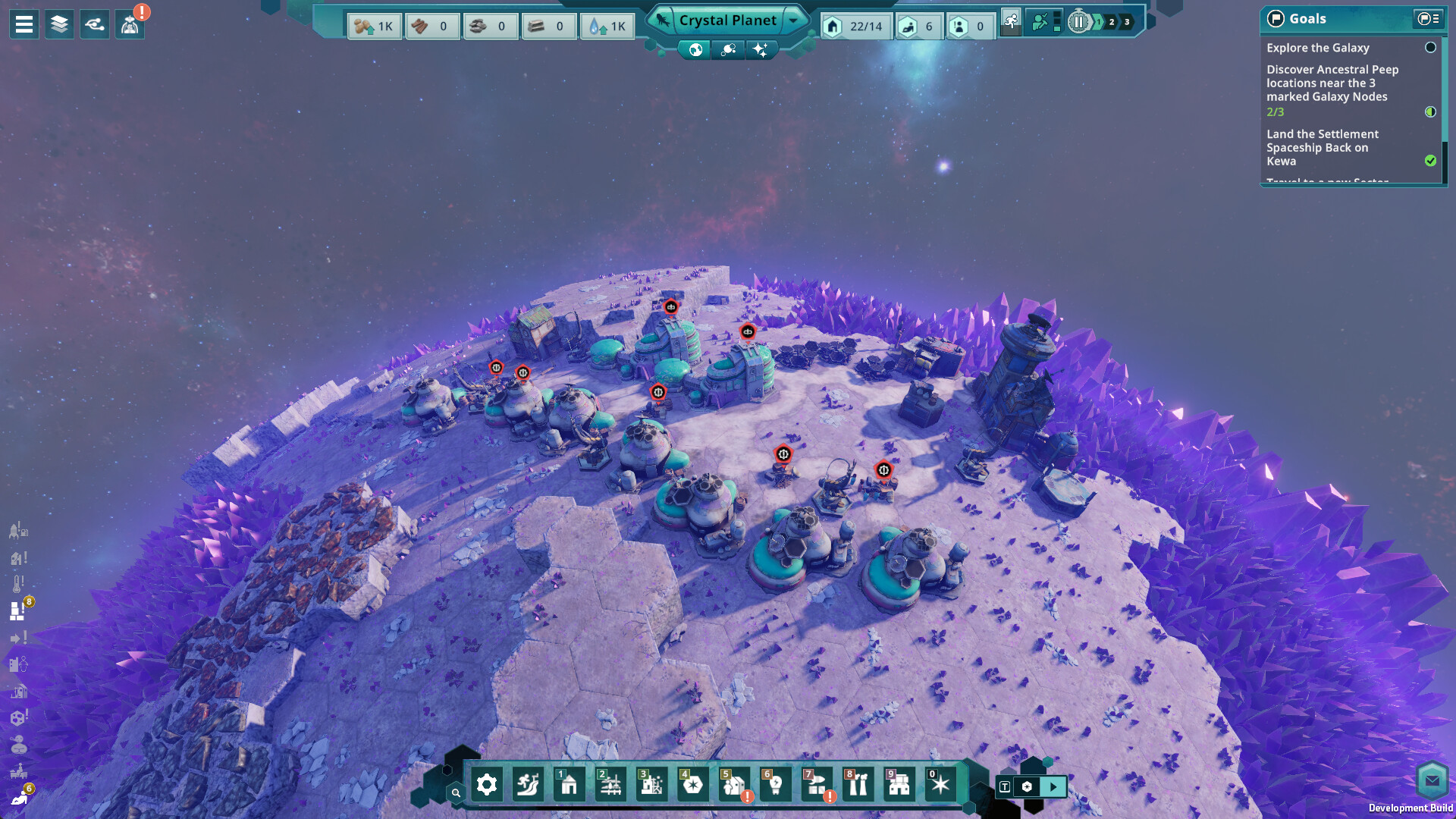 Planets and outposts